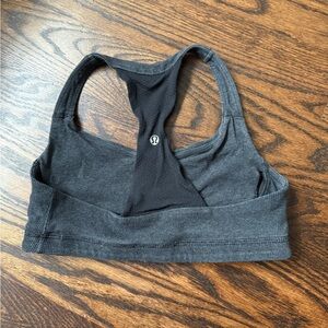 lululemon athletica Charcoal and Black Sports Bra